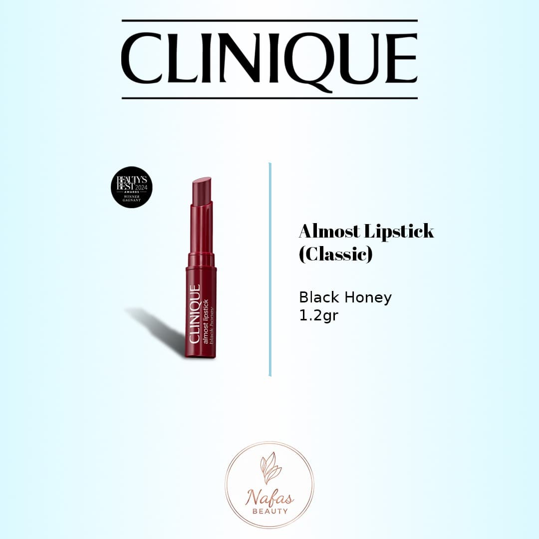 Clinique Almost Lipstick In Black Honey Pink Honey And Nude Honey
